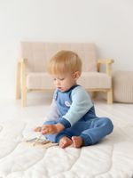 Комбинезон-косуха Колор блок "Деним" утепленный 0+