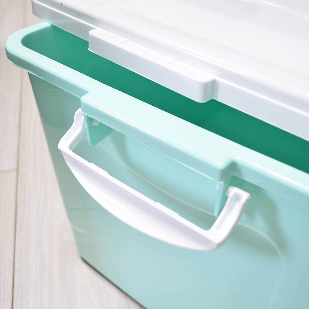 Контейнер 50л для хранения светло-бирюзовый/белый/белый