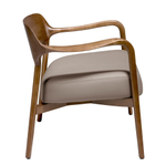 Кресло LC17088 /5082 из экокожи с каркасом из ясеня