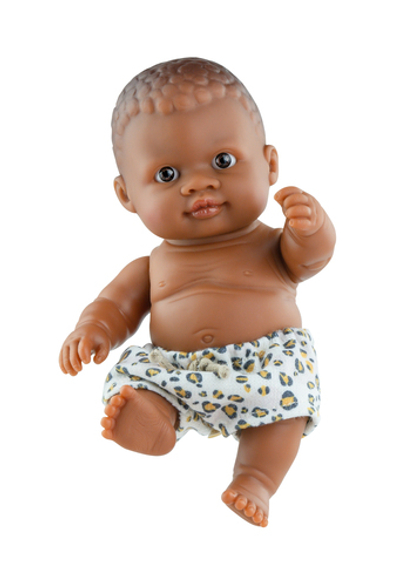 Ванильный пупс мулат Олмо 22 см, Paola Reina. Упаковка подарочная коробка