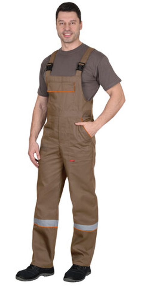 Костюм "СИРИУС-МАСТЕР" лет:куртка кор.,п/к.кофейный с т.-коричневым и оранж.кантом