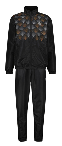 Мужской теннисный костюм Sergio Tacchini Punte - черный/абрикосовый