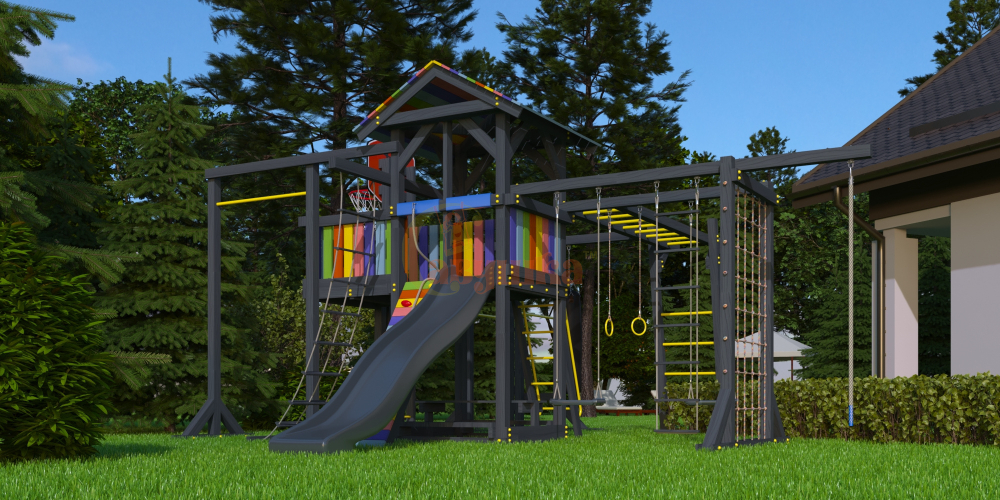 Детская площадка Савушка 2 (BLACK)