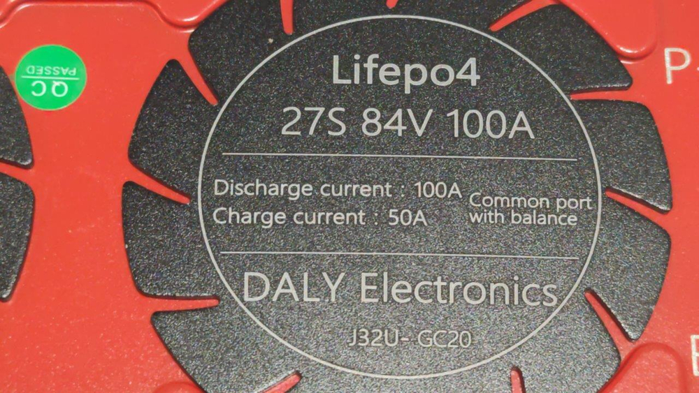Плата контроля BMS LiFePO4 27S 84V 100A