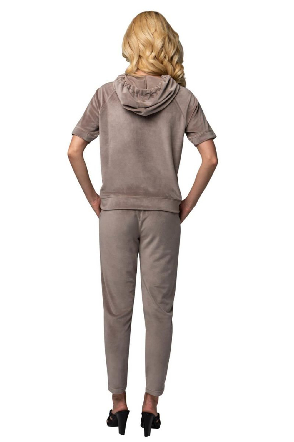 Костюм с коротким рукавом и капюшоном (Размер: XL) (Цвет: синий)