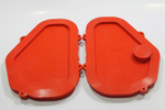 Заглушки проема рулевых тяг Lada Granta ( красный силикон)