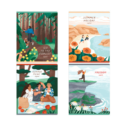 Тетрадь 48л., А5, клетка Greenwich Line "Summer holidays", матовая ламинация, 70г/м2