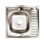 Мойка 60х60 (0,4) лев вып 1 1/2 Эконом (глуб. 13см)