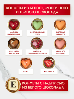 Конфеты шоколадные коробка набор подарочный "С 8 Марта"
