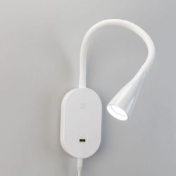 Citilux Рио CL704380N LED Светильник гибкий с USB Белый