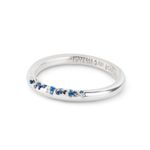 Кольцо вплавленные, синие