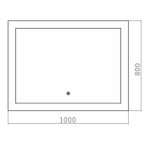 Зеркало Azario Норма-4 100 см LED-00002457 с подсветкой