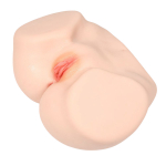 Телесный мастурбатор-полуторс с двумя любовными отверстиями Kokos Vanilla Onahole Real Vagina M01-003-13D