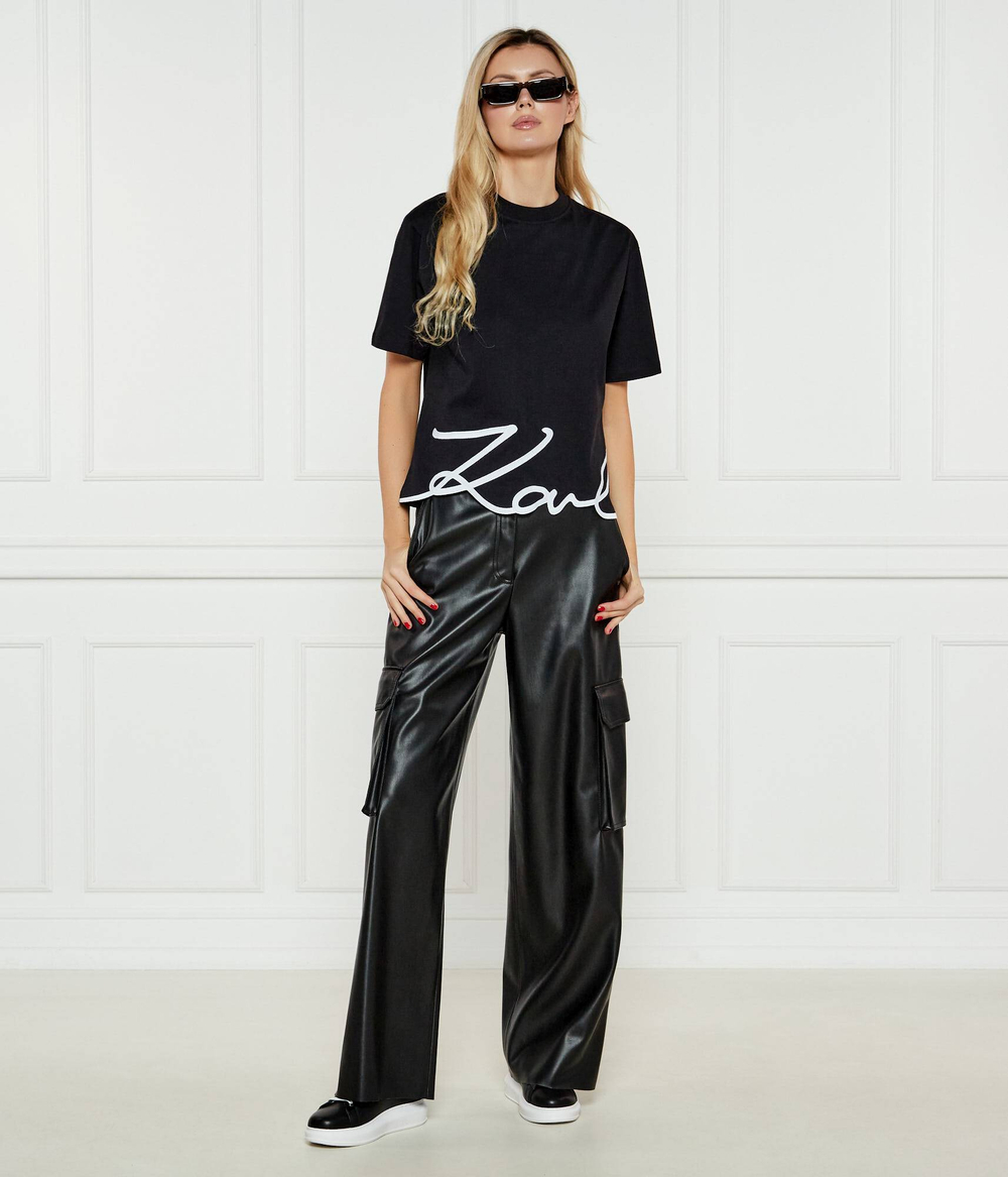 Футболка SIGNATURE HEM T Karl Lagerfeld - черный(A1W17013)