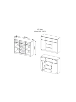 Комод для одежды с ящиками 120х40х99 см