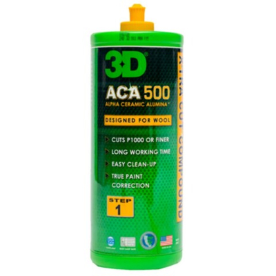 3D Паста на водной основе для низкотемпературной полировки ACA 500 Cut Compound 0,95л