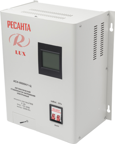 Стабилизатор напряжения серии LUX Ресанта АСН-8000Н/1-Ц