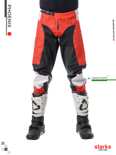 Штаны PHOENIX (Кросс) Красный/Черный, 30 STARKS