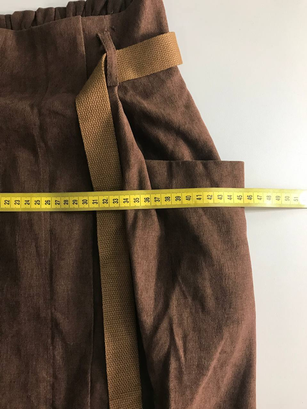 Юбка вельветовая стильная, маркировка 38, визуально 44 размер