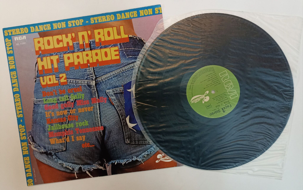 Винтажная виниловая пластинка LP Сборник Rock n Roll Hit Parade Vol 2 (France 1976)