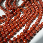 Яшма красная натуральная, 8,7мм, шар
