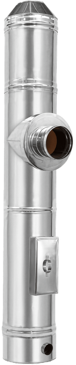 Керамический дымоход с кожухом из нержавейки Tonrohr Inox 160/280