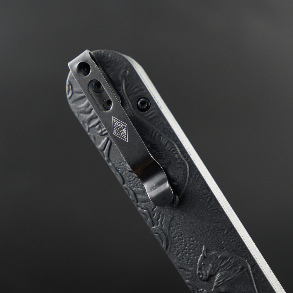 Нож Зубры (блеквош) (однолезвийный)