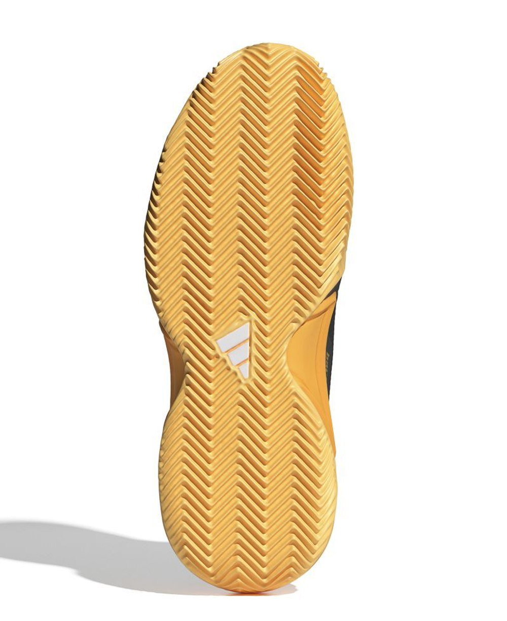 Мужские кроссовки теннисные Adidas Barricade 13 M Clay - black/yellow/orange