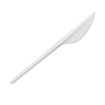 Одноразовый нож 165 мм столовый, белый (100/2000 шт)