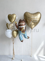 Набор шаров "Мишка в полосатых штанишках", дизайн №4