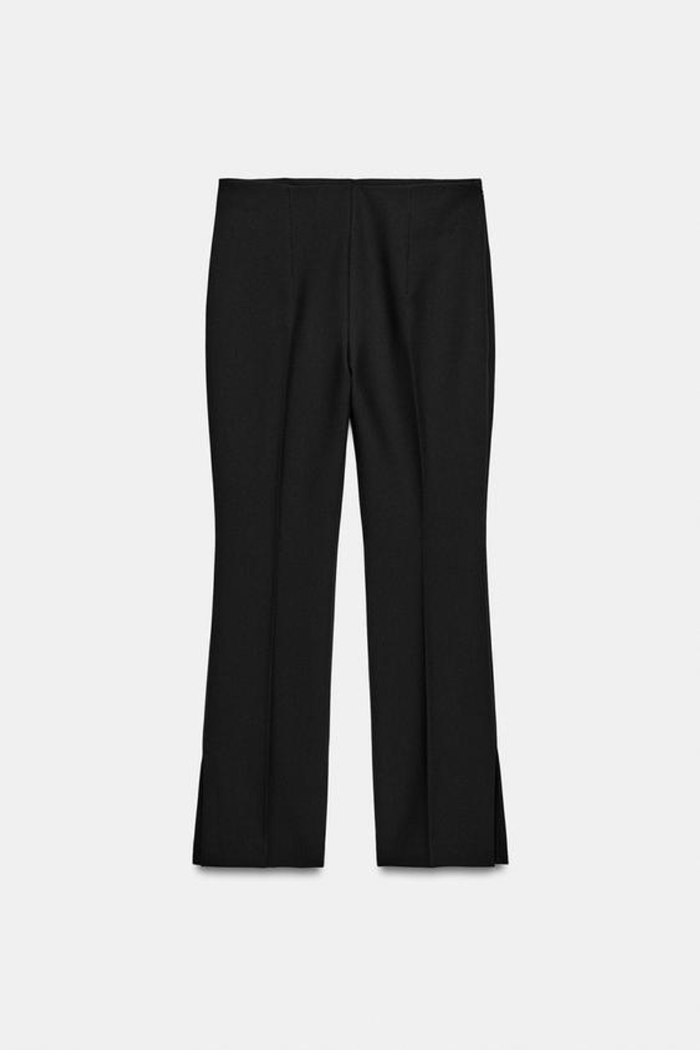 ZARA УКОРОЧЕННЫЕ БРЮКИ С ВЫСОКОЙ ПОСАДКОЙ — ZW COLLECTION, ЧЕРНЫЙ