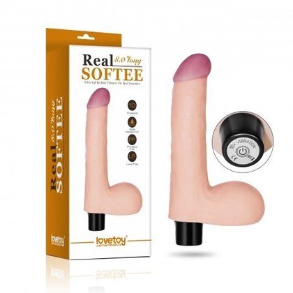 Вибратор серии REAL SOFTEE, 17*3,5