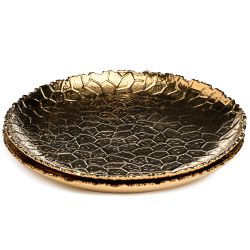 НАБОР ТАРЕЛОК ОБЕДЕННЫХ LEFARD "CHARM" 2 ШТ. 26*2,5 СМ (ЗОЛОТО)