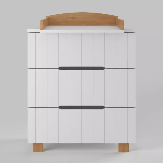 Комод Incanto Vikki Белый/бук