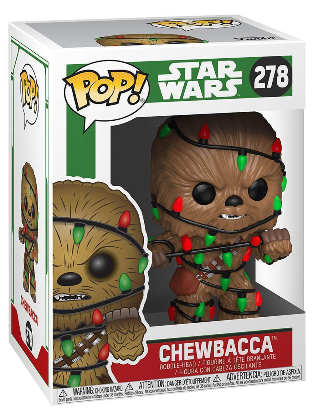 Фигурка Funko POP! Bobble Star Wars Holiday Chewbacca w/Lights (278) 33886