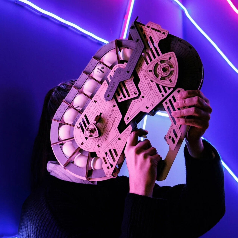 Деревянный конструктор Пинг-Понг Пушка (EWA)