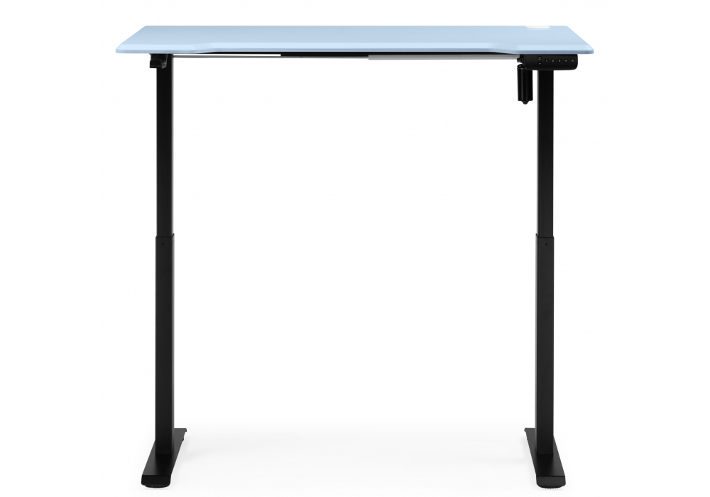 Компьютерный стол Woodville Маркос 120х75 голубой, черный, ножки черные