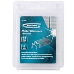 41706 Скобы, 6 мм, для мебельного степлера, усиленные, тип 53, 1000 шт.  Gross