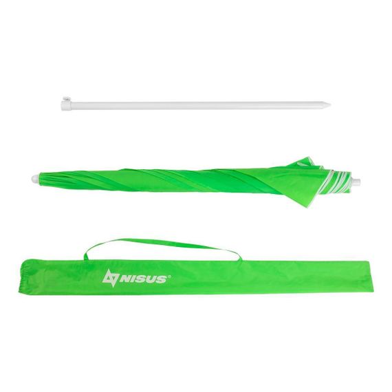 Зонт пляжный NISUS d 2,4м прямой (28/32/210D) N-240