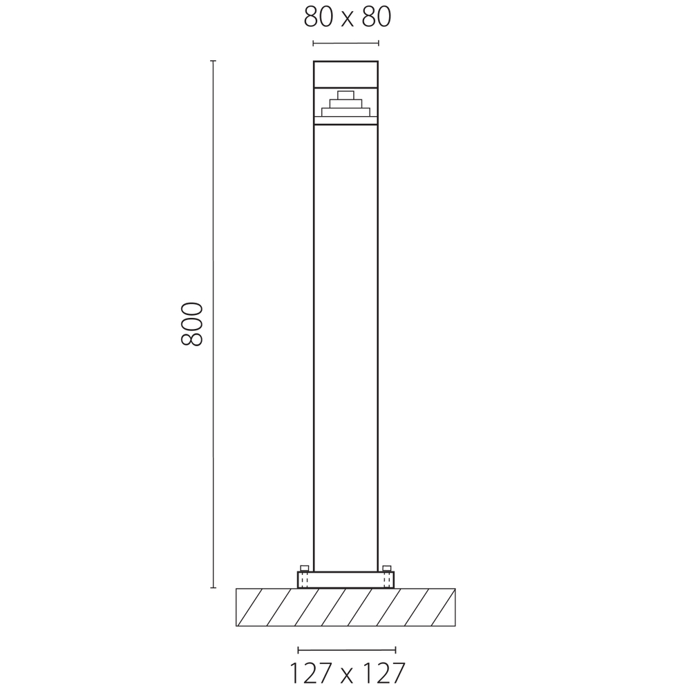 377707 Светильник RAGGIO LED 6W 300LM ЧЕРНЫЙ 4000K IP55
