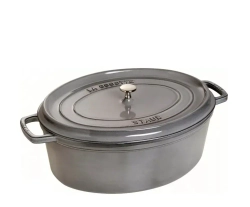 STAUB Кокот чугунный овальный 4,2л 29см графит (сорт II)
