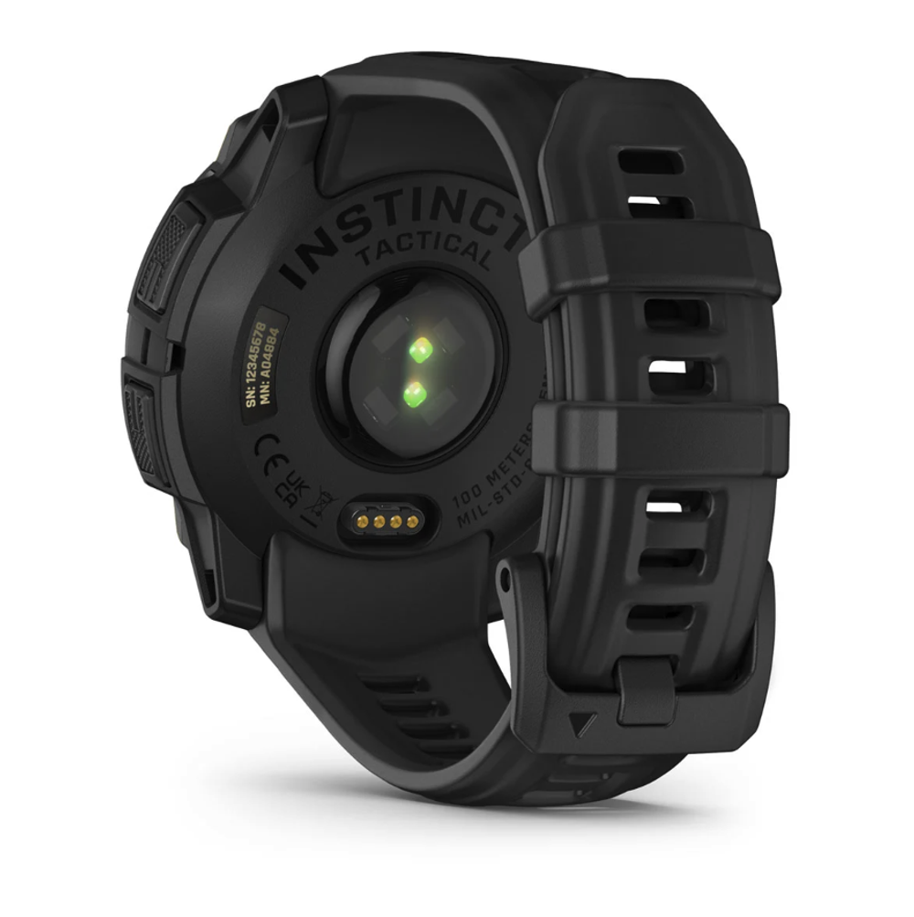 Смарт-часы Garmin Instinct 3 45mm Solar Tactical Edition Black with Black Band, черный 010-02934-50