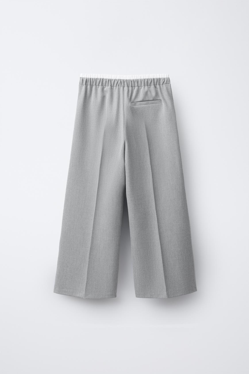 ZARA БРЮКИ С ДВОЙНЫМ ПОЯСОМ, СЕРЫЙ