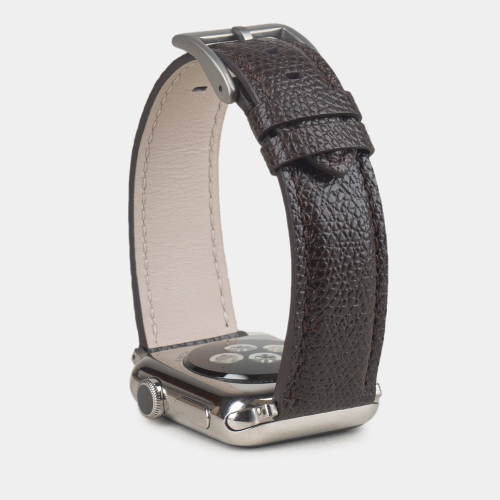 Ремешок для Apple Watch 40/41/42 mm из кожи сафьяно, коричневого цвета