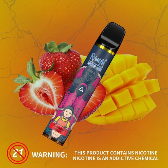 RandM SQUID BAR 2500 - Strawberry Mango (2% nic)