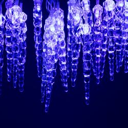 Светодиодная новогодняя гирлянда ЭРА ЕGNIG - IC нить Сосульки 3,8 м синий 20 LED