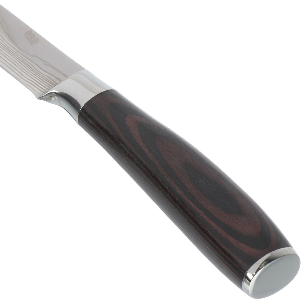 Нож кухонный Daniks, Classic G10, универсал, нерж сталь, 12.7 см, рук дерев, Y4-8914