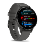 Часы Garmin Venu 3s серый с темно-серым безелем, 010-02785-00