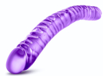 Фиолетовый двусторонний фаллоимитатор 18 inch Double Dildo - 45 см. (Цвет: фиолетовый)
