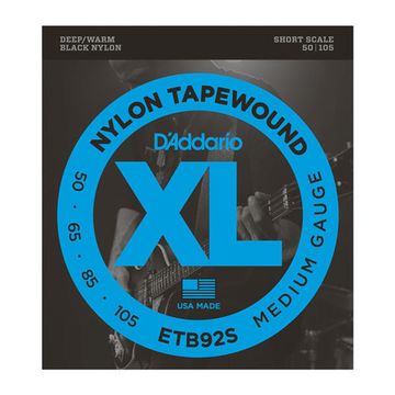Струны для бас-гитары, Medium, 50-105, Short Scale, D'Addario ETB92S Tapewound